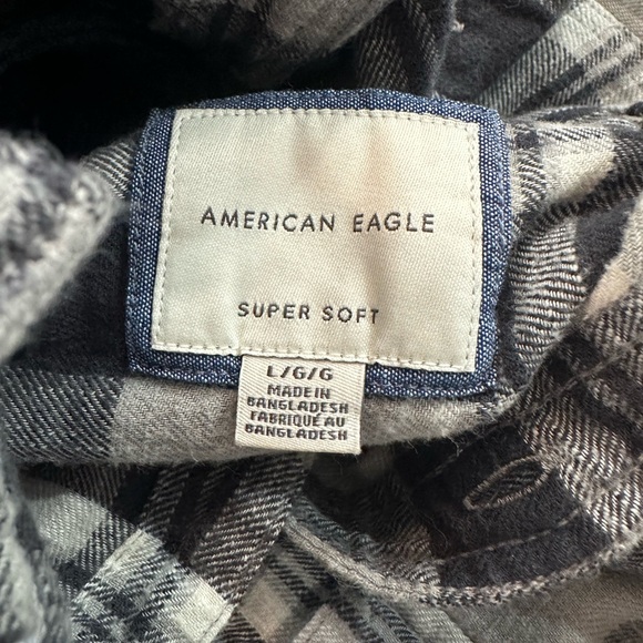 AE Super Soft Hooded Flannel Shirt. - Picture 2 of 5